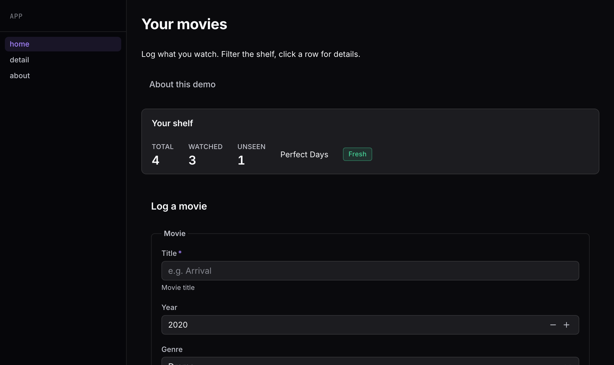 movies demo